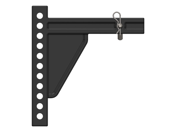 Blue Ox BXW4038 TrackPro 2" Receiver Weight Distribution Shank, 11-Hole x 9"