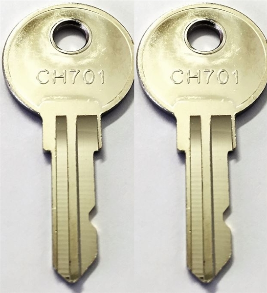 JR Products CH701-A 701 Series Replacement Key, Set of 2 - RV Compartment and Cabinet Lock Key