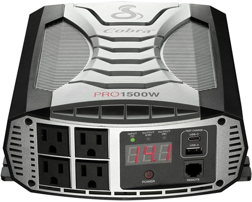 Cobra Electronics CPI1500W Pro 1500 Watt Modified Sine Wave Power Inverter