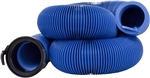 Valterra D04-0121 Quick Drain Sewer Hose, 20 Ft, 3" Bayonet Fitting, T1024 Straight Adapter Included, Blue
