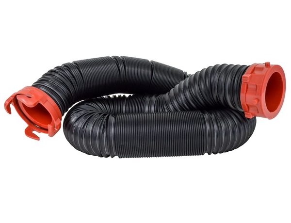 Valterra D04-0200 Dominator 10-Foot RV Sewer Hose Extension, 23-Mil Poly, 3" Diameter, Rotating Swivel Fittings