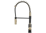Dura Faucet DF-MK504SLK-MBMG RV Coil Pull-Down Kitchen Faucet, Matte Black/Matte Gold