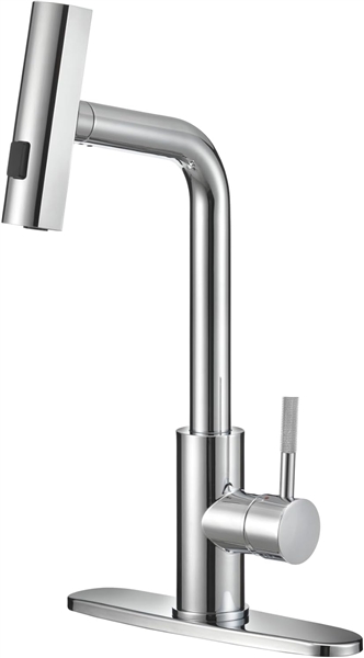Dura Faucet DF-MK511X-CP Rainfall Pull-Down RV Kitchen Faucet, Chrome Finish