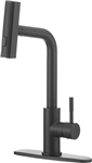 Dura Faucet DF-MK511X-MB Rainfall Pull-Down RV Kitchen Faucet, Matte Black