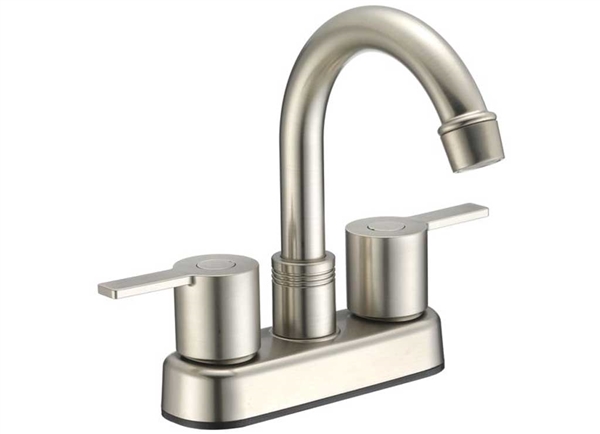 Dura Faucet DF-PB155M-SN Modern Arc Spout RV Bar Faucet, Brushed Satin Nickel
