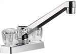 Dura Faucet DF-PK640A-CP Two Handle 4" Centerset RV Kitchen Bar Faucet, Chrome