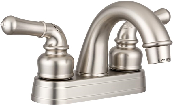 Dura Faucet DF-PL620C-SN RV Lavatory Faucet, Satin Nickel, 4" Center