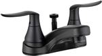 Dura Faucet DF-PL720LH-MB RV Lavatory Faucet with Diverter, Matte Black, 4" Center
