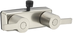 Dura Faucet DF-SA100M-SN Modern RV Shower Faucet with Lever Handles, Brushed Satin Nickel, 4" Center