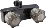 Dura Faucet DF-SA100S1-BK Exterior RV Shower Faucet, Matte Black, 4" Center