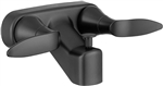 Dura Faucet DF-SA110LH-MB RV Tub and Shower Diverter Faucet, Matte Black, 4" Center