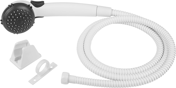 Dura Faucet DF-SA400K-WT RV Single Shower Wand and 5 ft Hose Kit, White