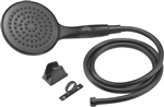 Dura Faucet DF-SA434K-MB Luxury 6" Rain Shower Wand and 60" Hose Kit, Matte Black