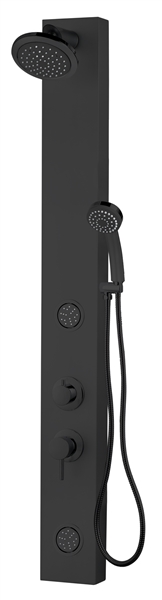 Dura Faucet DF-SA913-MB RV Shower Panel Column, Matte Black