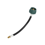 Flame King E12INPT 12" Propane Pigtail Hose - ACME x 1/4" Inverted Flare