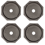 RV Snappads EQ-Round Permanent RV Jack Pad - 4 Pack - 10" Equalizer Leveling System