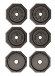 RV Snappads EQ-Lux Permanent RV Jack Pad 6 Pack - Lux 6-Point Leveling System