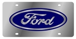 Eurosport Stainless Steel Ford Oval License Plate