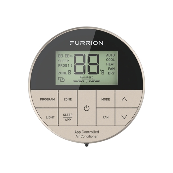Furrion FACW12APZA Enhanced Multi-Zone Wall Thermostat with Bluetooth App Control, R410A, Black, Furrion Chill