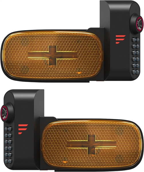 Furrion FCEFDTASH Vision S+ Left & Right Side Cameras with LED Marker Lights, 1080p, 65Â°