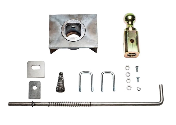 B&W Hitches GNRK1500 Gooseneck Hitch Flatbed Kit for pickup trucks, no-drill under-bed installation hardware included