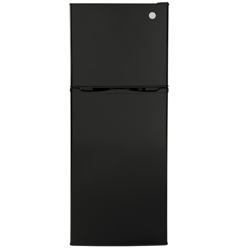 GE Appliances GPV10FGNBB-R 9.8 Cubic Ft Top-Freezer Refrigerator - 12 Volt DC - Right - Black