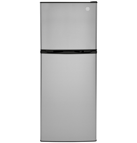 GE Appliances GPV10FSNSB-R 9.8 Cubic Ft Top-Freezer Refrigerator - 12 Volt DC - Right - Stainless Steel