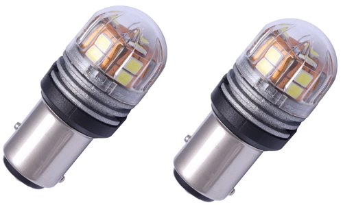 Putco HC1157R LumaCore LED 1157 Quick Pulse Light Bulb - Red - Set of 2