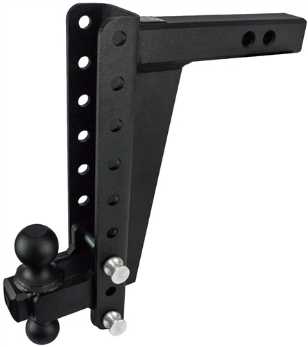 Bulletproof Hitches HD2012 Adjustable 2-Ball Mount For 2" Receiver, 12" Drop/Rise, 22,000 Lbs