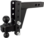 Bulletproof Hitches HD206 Adjustable 2-Ball Mount For 2" Receiver, 6" Drop/Rise, 22,000 Lbs