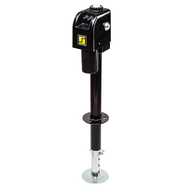 Stromberg Carlson JET-3755 Black Electric Tongue Jack 3500 lb capacity 12V DC for travel trailers and fifth wheels