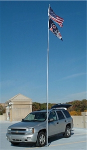 Flagpole To Go LD-28-F 28' Large Diameter Fiberglass Flagpole
