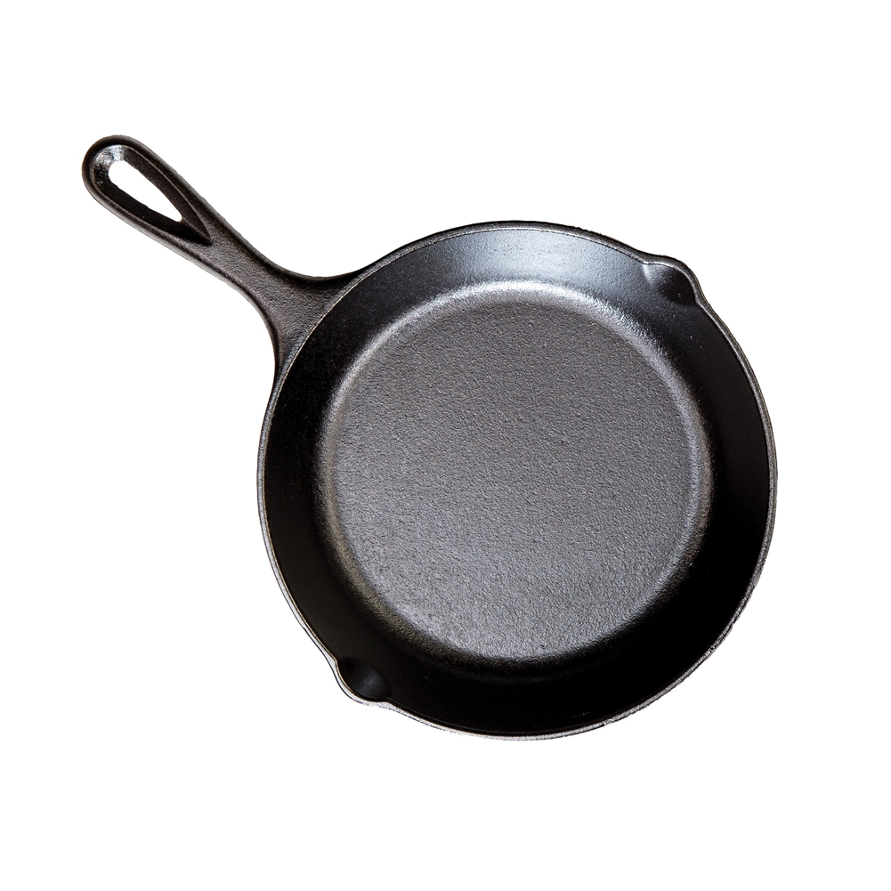 Lodge L5SK3 8 Pre-Seasoned Cast Iron Skillet with Cover