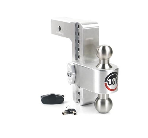 Weigh Safe LTB8-2.5 Adjustable 180 Degree Trailer Hitch Mount - 2.5" Hitch - 8" Drop - 9" Rise