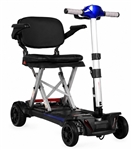 Enhance Mobility MobiFree Compact Folding Electric Mobility Scooter, 46 lbs, 300 lb Capacity, Blue