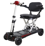 Enhance Mobility MobiFree Compact Folding Electric Mobility Scooter, 46 lbs, 300 lb Capacity, Red