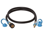 Flame King MB100395-72 Propane Quick Connect Hose, 72", 1/4" Male QD Plug to 1/4" Female QD