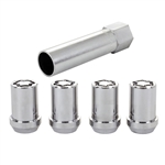 McGard 25257 Tuner Style Cone Seat Wheel Lug Nut Lock Set, M12 x 1.5 Thread, 1.24" Length, Set of 5