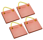 Bigfoot P121210-SO-4 RV Outrigger Pads - 12" x 12" x 1" - Safety Orange - 4 Pack