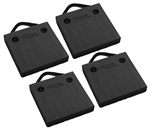 Bigfoot RV Outrigger Pads - 12" x 12" x 2" - Black - 4 Pack