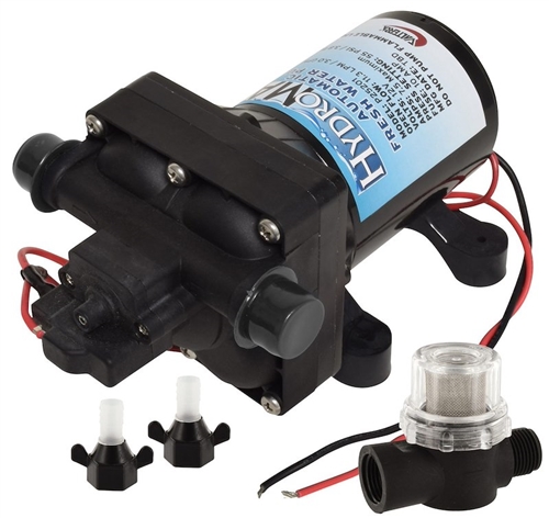 Valterra P25201 HydroMAX 12V Fresh Water Pump â€“ 3.0 GPM, 55 PSI