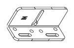 BAL P854196 Inside Standoff Bracket for Accu-Slide, 1.85" x 1.4", 90-Degree