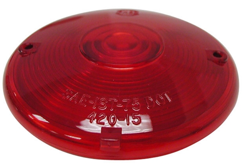 Peterson Replacement Lens For 428 Series Stop/Turn/Tail Lights, Red