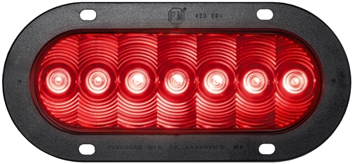 Peterson LED Flange Mount Stop/Turn/Tail Light, 7.88" x 3.63" - Red