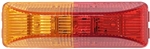 Peterson LED Marker Clearance Dual Light 4" x 1.25" - Red/ Amber