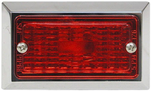 Peterson V126R Incandescent Marker/Clearance Light 3.75" x 2.25" - Red