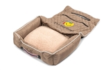 Seat Armour PET2G101JEPSFT Pet Bed 2 Go Tan Jeep Smiley Face Pet Bed And Car Seat