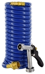 Valterra PF267003 Spray-Away 15 ft Coiled Garden Hose for RV Outdoor Rinse and Wash