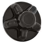 Phoenix USA QT545BHS QuickTrim Wheel Hub Cover - 5 Lug, 4.5" Diameter - Black