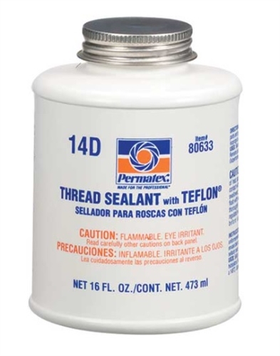 Permatex 80633 Thread Sealant With PTFE - 16 Oz